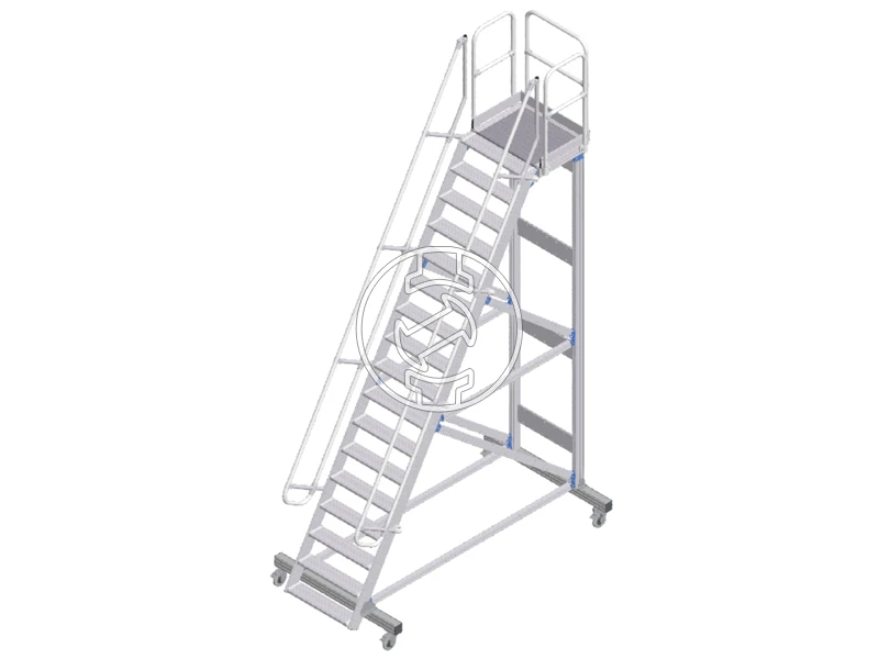 Zarges gurulós Lépcsős dobogó 5250 x 800 mm