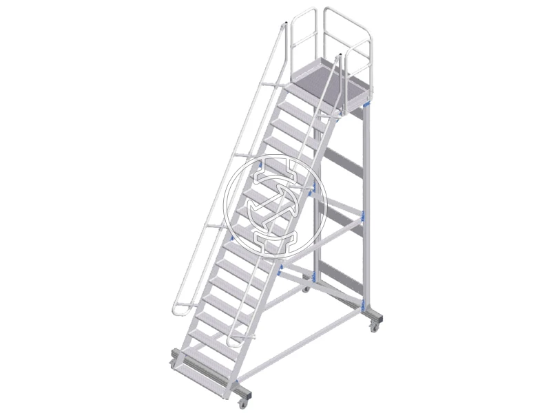 Zarges gurulós Lépcsős dobogó 4250 x 1000 mm