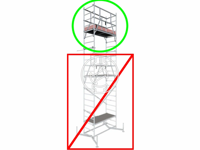 Krause ClimTec gurulóállvány 2. magasítás