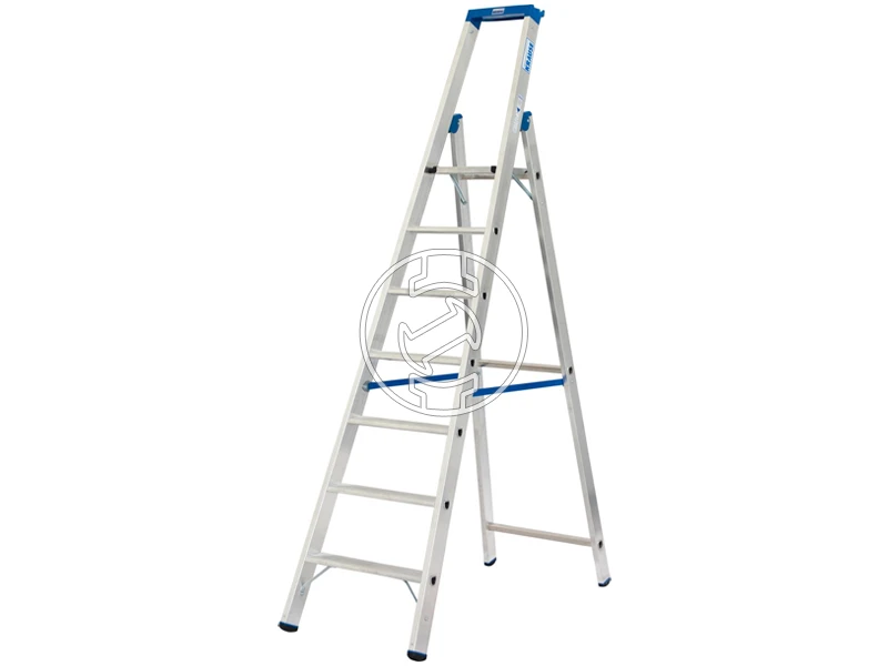 Krause egyoldalon járható dobogós létra 7 fokos | Dobogó magasság: 1,65 m | Alumínium