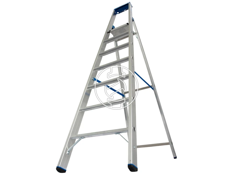Krause egyoldalon járható dobogós létra 7 fokos | Dobogó magasság: 1,65 m | Alumínium