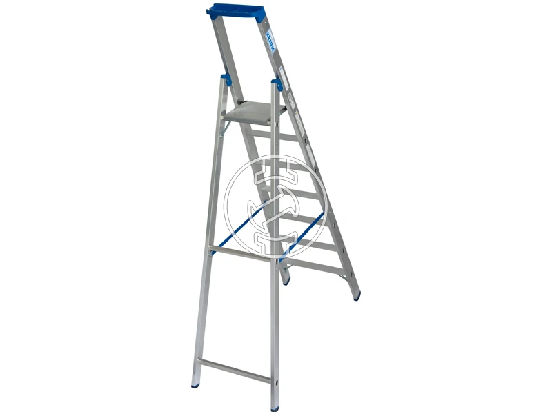 Krause egyoldalon járható dobogós létra 7 fokos | Dobogó magasság: 1,65 m | Alumínium