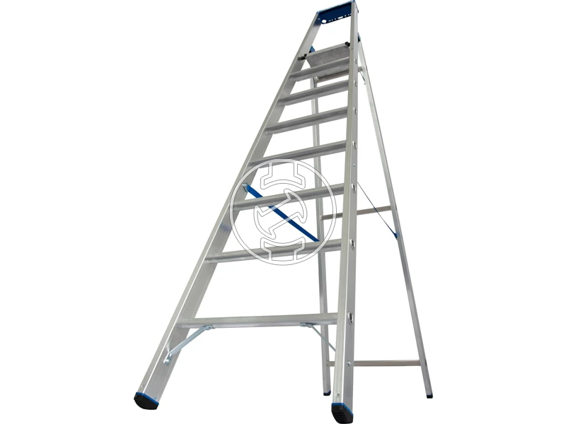 Krause egyoldalon járható dobogós létra 8 fokos | Dobogó magasság: 1,9 m | Alumínium