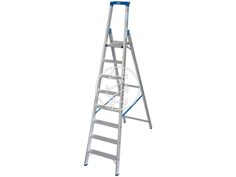 Krause egyoldalon járható dobogós létra 8 fokos | Dobogó magasság: 1,9 m | Alumínium