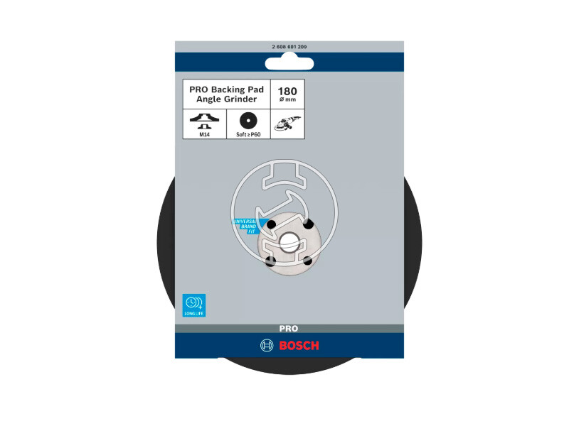 Bosch PRO Backing Pad Soft csiszolótányér sarokcsiszolóhoz 180 mm