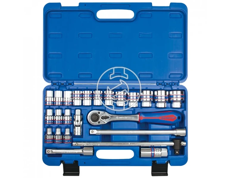 King Tony Hosszú/Rövid 12-szög dugókulcs készlet 1/2 inch | Kézi | 24 db