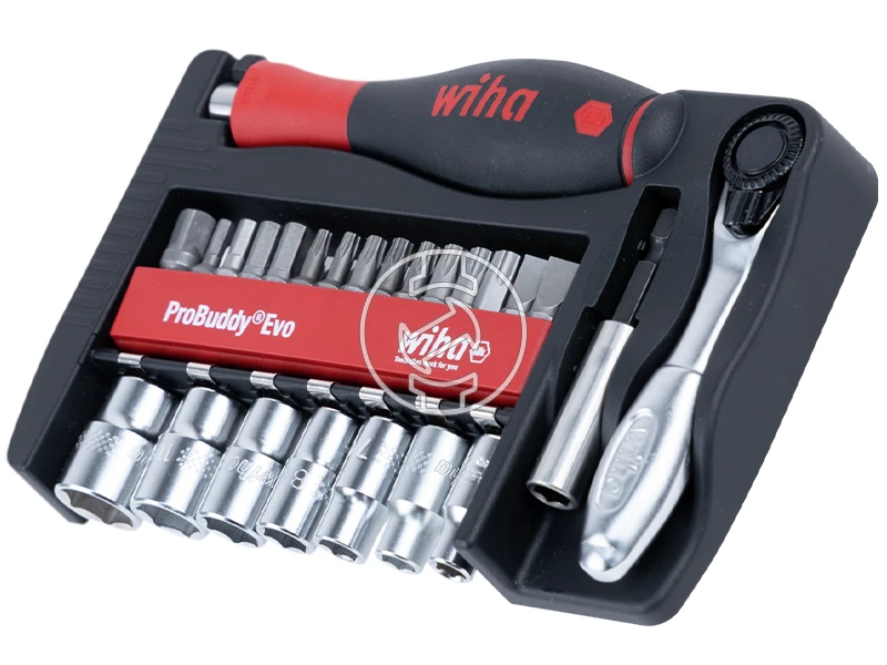 Wiha ProBuddy® Evo bit- és dugókulcskészlet vegyes, 40 db, 1/4 inch