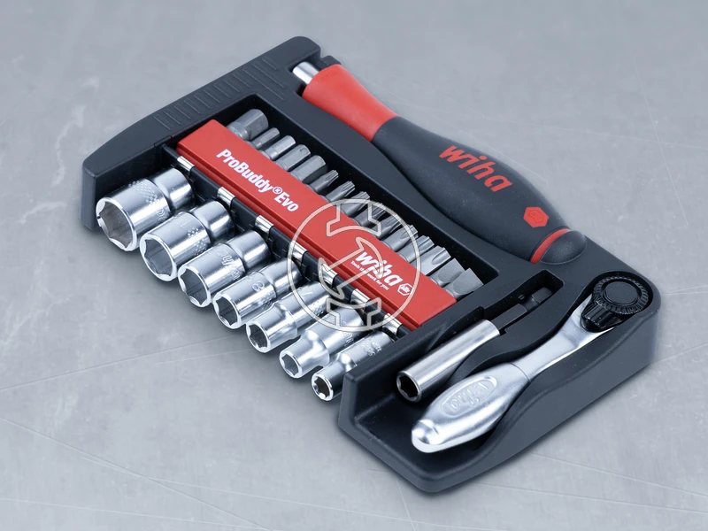 Wiha ProBuddy® Evo bit- és dugókulcskészlet vegyes, 40 db, 1/4 inch