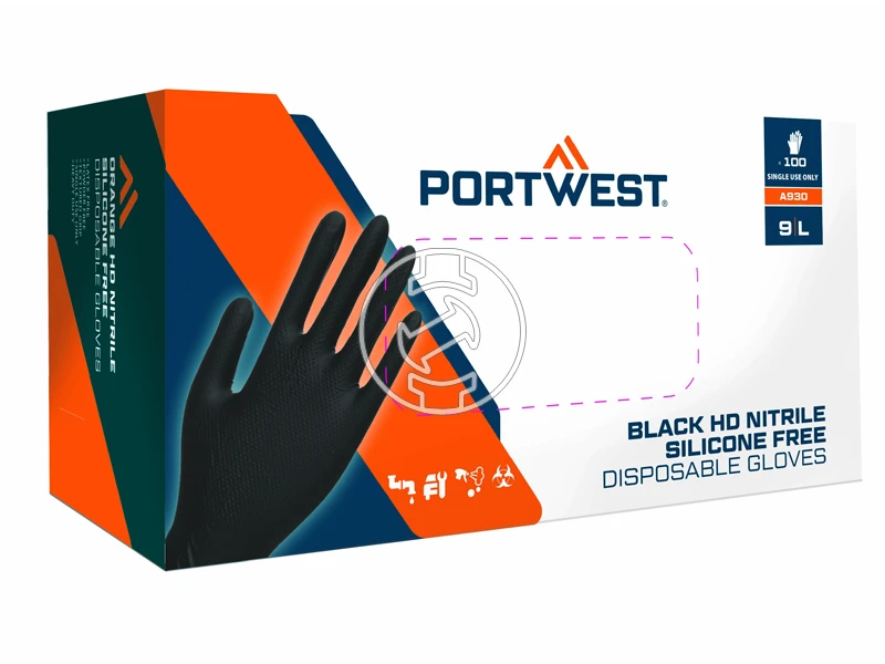 Portwest A930 védőkesztyű fekete