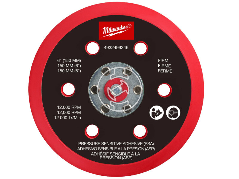 Milwaukee 150mm csiszolótányér puha és PSA