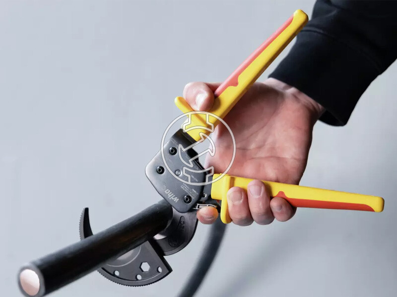 Wiha VDE 300 mm2-ig racsnis kábelvágó fogó, 275 mm