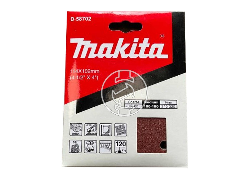 Makita rezgőcsiszoló papír 114x102 mm A120