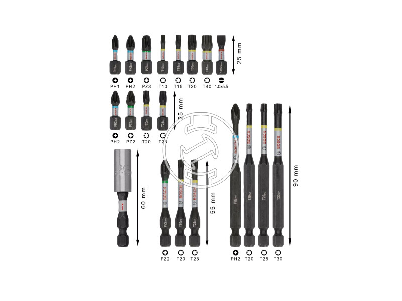 Bosch PRO Impact bit készlet 20 részes