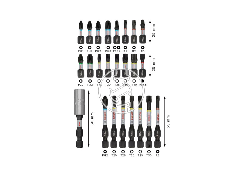 Bosch PRO Impact bit készlet 24 részes
