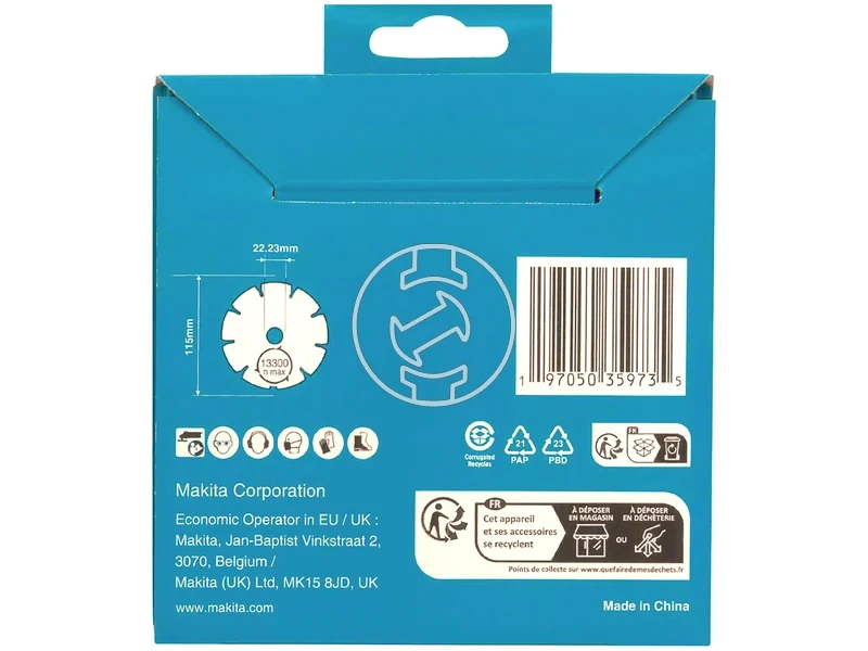 Kép: 115 mm gyemanttarcsa DIAMAK szegmentalt.webp