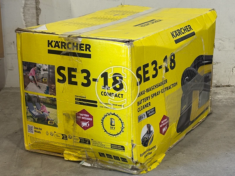 Karcher SE 3-18 Compact akkus porszívó 18 V | 1,7 l | L | Szénkefés | Akku és töltő nélkül