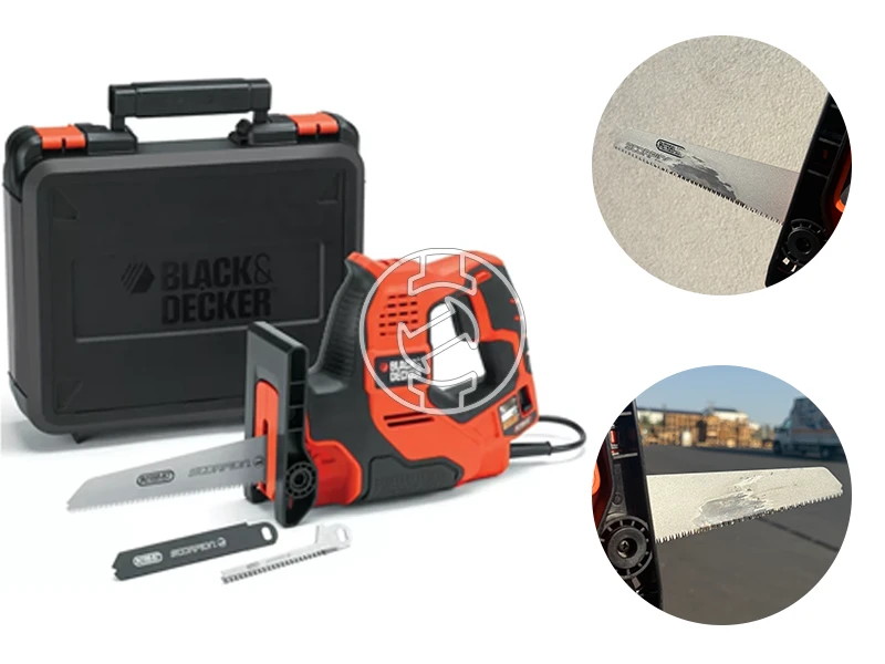 Black+Decker RS890K-QS elektromos orrfűrész Löket hossz: 23 mm | Löketszám: 0 - 27001/min | 500 W