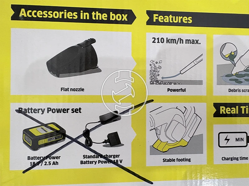 Karcher LB2 BAT SET akkus lombfúvó (újracsomagolt)