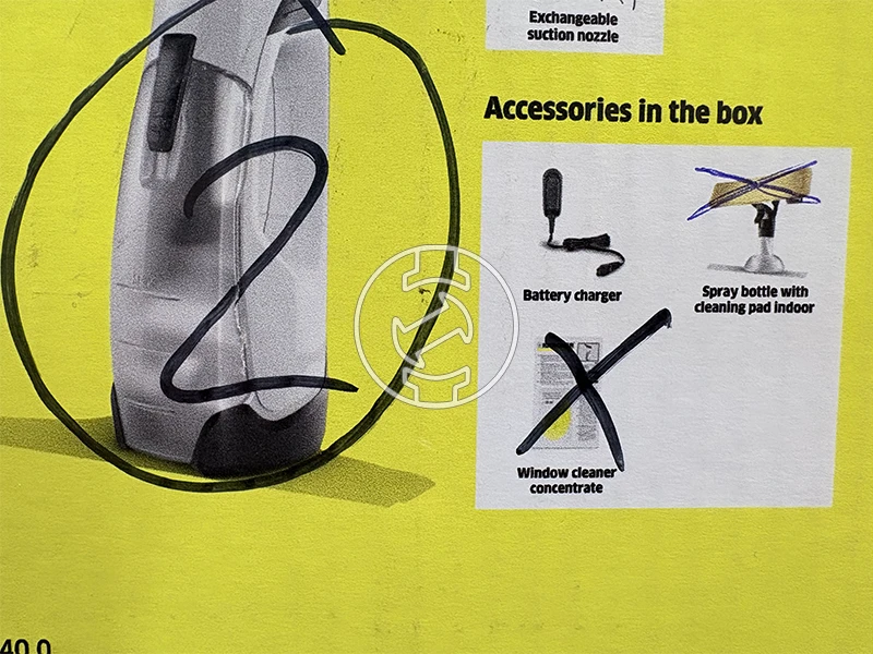 Karcher WV2 PLUS akkus ablaktisztító (újracsomagolt)