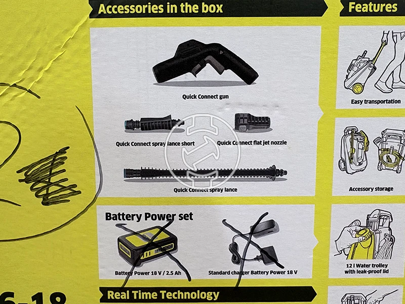 Karcher O-C 6-18 PR akkus magasnyomású mosó (újracsomagolt)