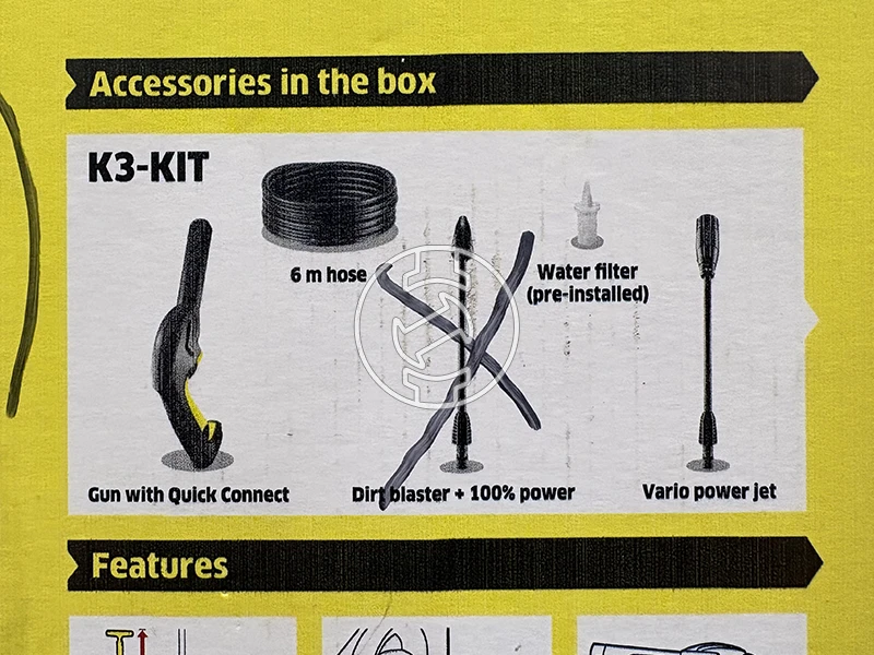 Karcher K3 CLASSIC elektromos magasnyomású mosó (újracsomagolt)