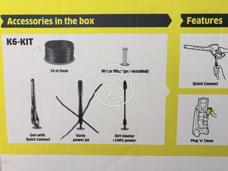 Karcher K6 SPEC elektromos magasnyomású mosó (újracsomagolt)