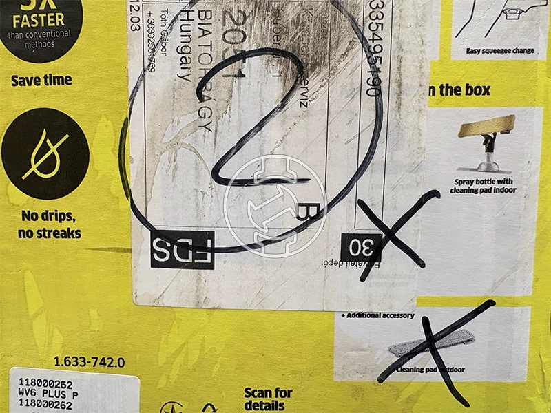 Karcher WV6 PLUS P akkus ablaktisztító (újracsomagolt)