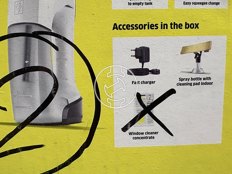 Karcher WV6 PLUS akkus ablaktisztító (újracsomagolt)