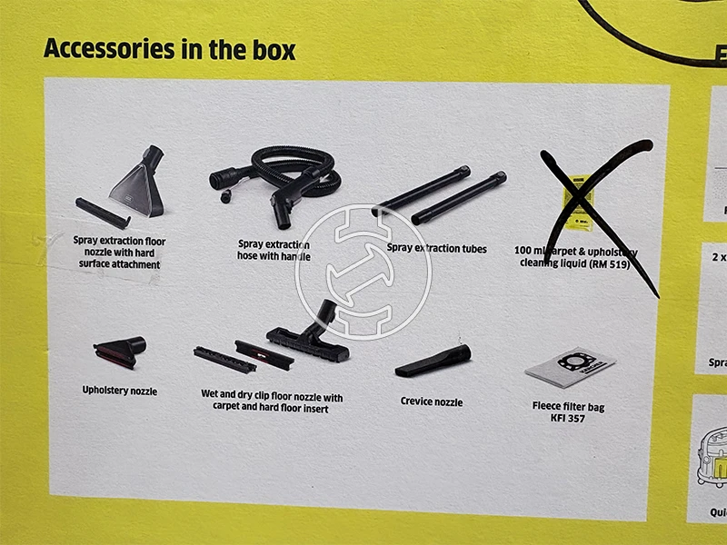 Karcher SE4 elektromos kárpittisztító (újracsomagolt)