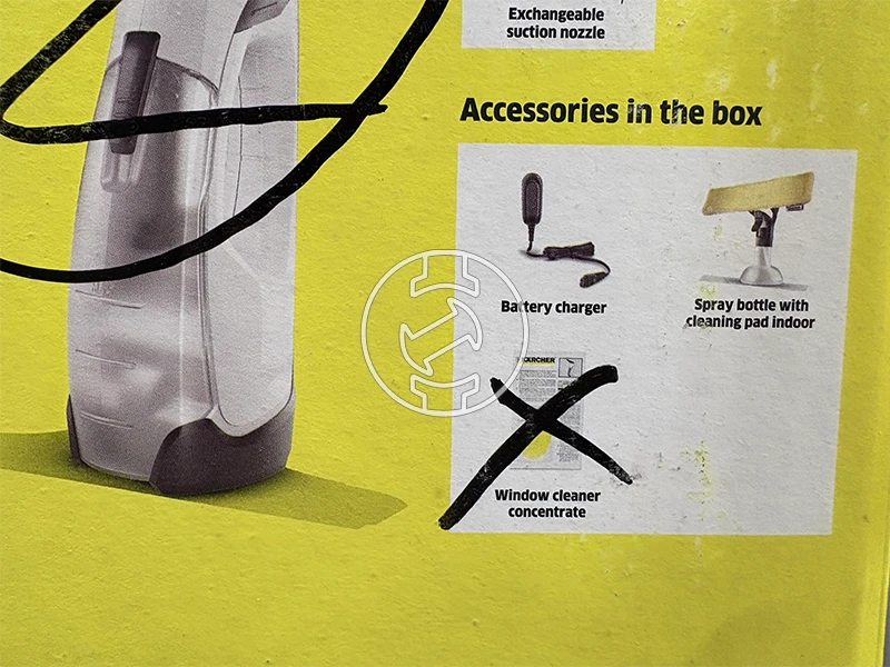 Karcher WV2 PL akkus ablaktisztító (újracsomagolt)