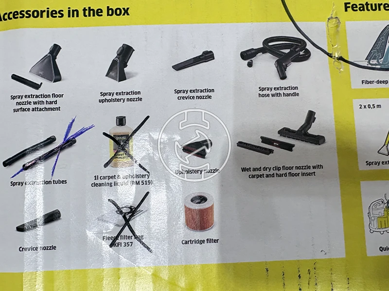 Karcher SE4 PLUS elektromos kárpittisztító (újracsomagolt)