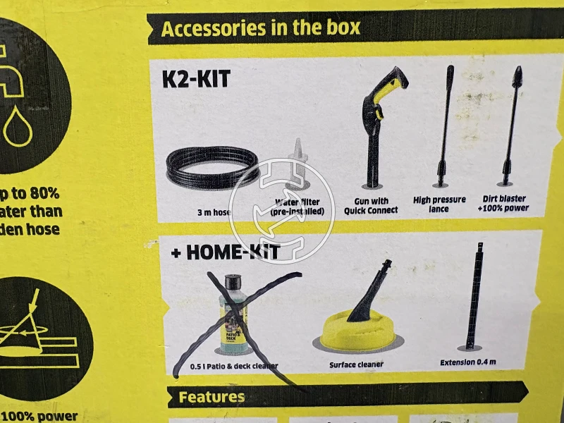 Karcher K2 C elektromos magasnyomású mosó (újracsomagolt)