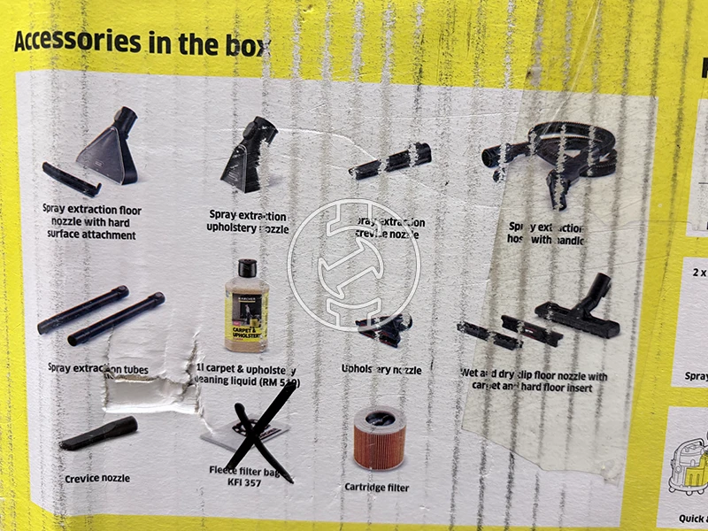 Karcher SE4 PLUS elektromos kárpittisztító (újracsomagolt)