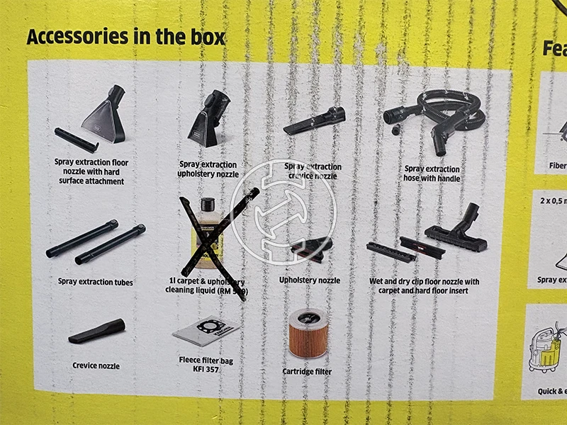 Karcher SE4 PLUS elektromos kárpittisztító (újracsomagolt)