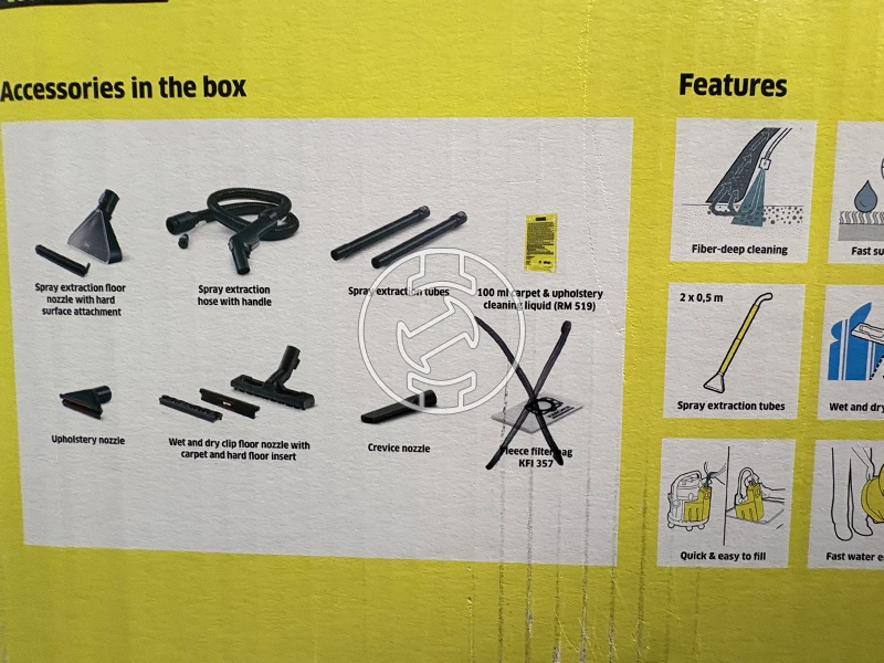 Karcher SE4 elektromos kárpittisztító (újracsomagolt)