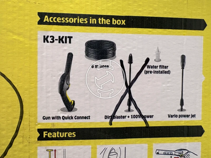 Karcher K3 CLASSIC elektromos magasnyomású mosó (újracsomagolt)