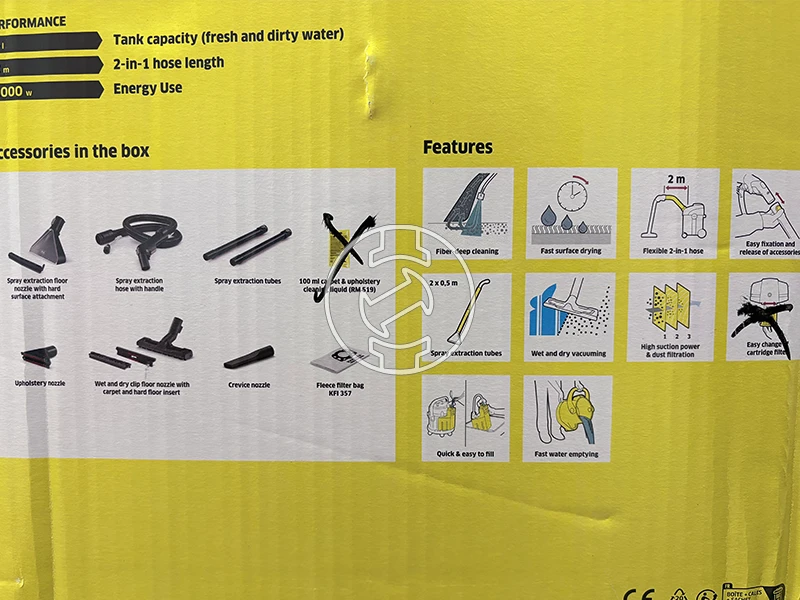 Karcher SE4 elektromos kárpittisztító (újracsomagolt)