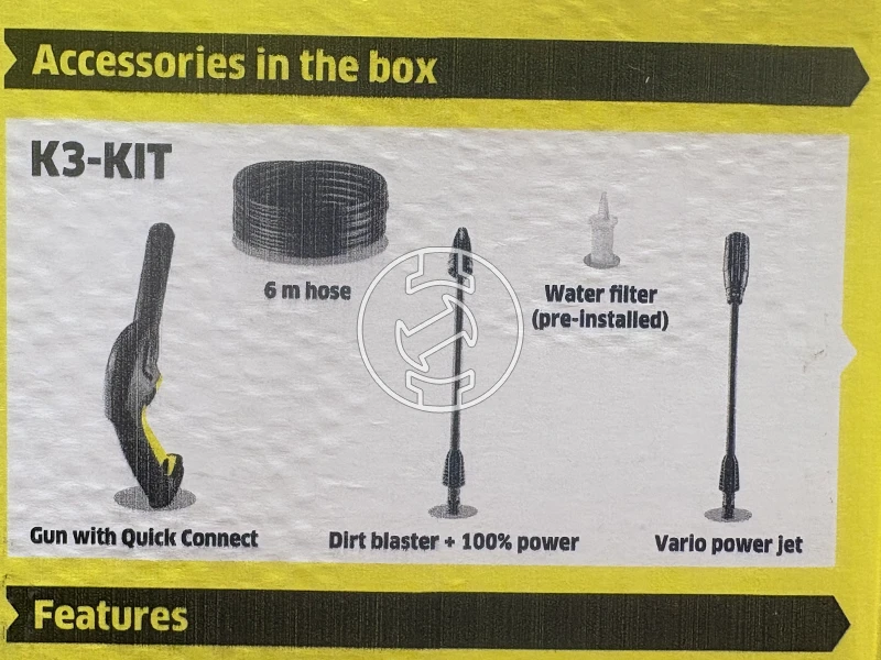 Karcher K3 CLASSIC elektromos magasnyomású mosó (újracsomagolt)