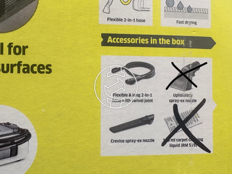 Karcher SE 3-18 COMP akkus kárpittisztító (újracsomagolt)