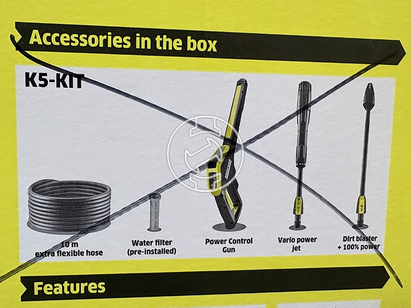 Karcher K5 PCF elektromos magasnyomású mosó (újracsomagolt)