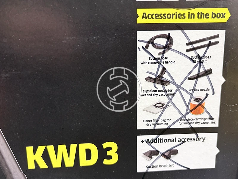 Karcher KWD3 elektromos porszívó (újracsomagolt)