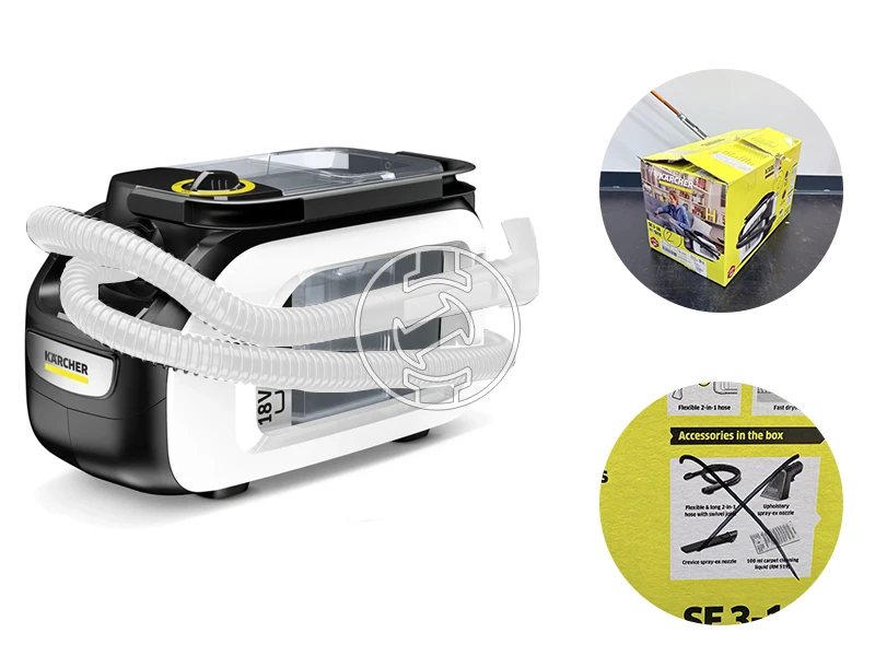 Karcher SE 3-18 COMP akkus kárpittisztító (újracsomagolt)