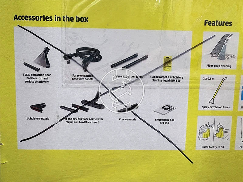 Karcher SE 4 elektromos kárpittisztító (újracsomagolt)