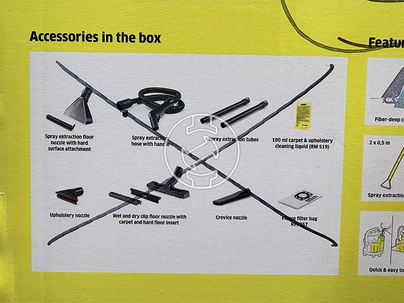 Karcher SE 4 elektromos kárpittisztító (újracsomagolt)