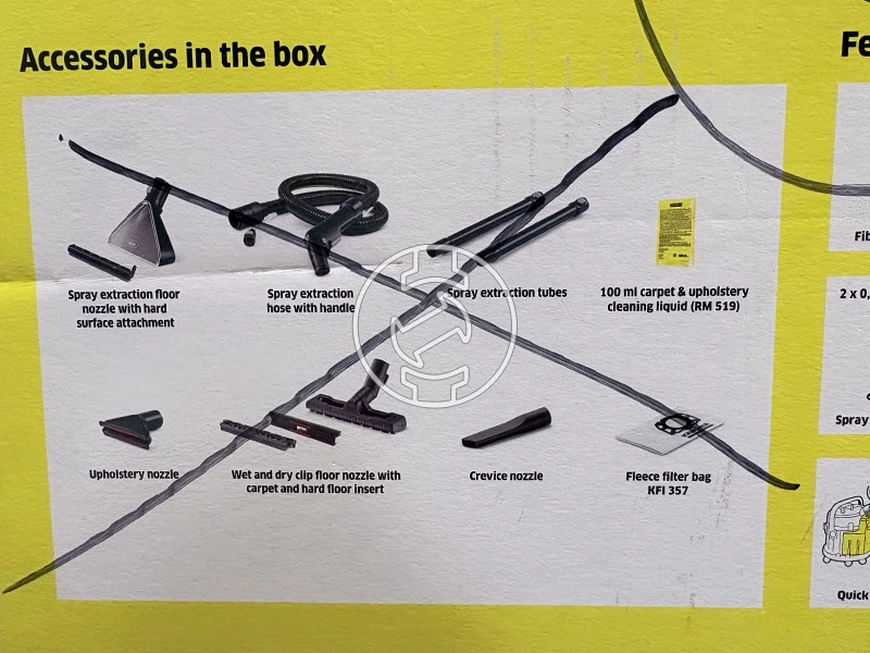 Karcher SE 4 elektromos kárpittisztító (újracsomagolt)