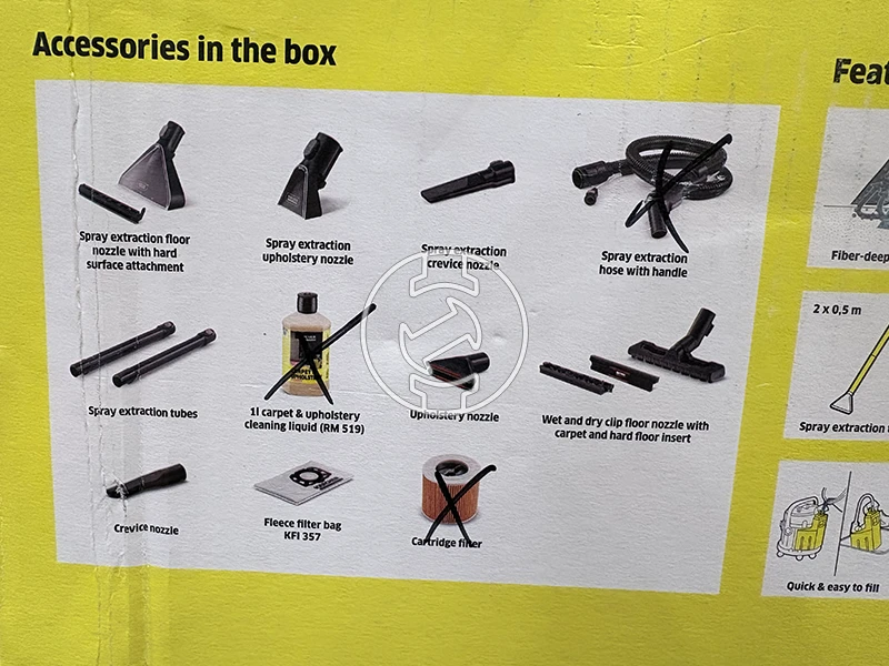 Karcher SE4 PLUS elektromos kárpittisztító (újracsomagolt)