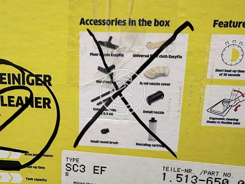 Karcher SC3 EF gőztisztító (újracsomagolt)