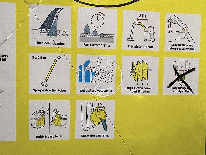 Karcher SE4 elektromos kárpittisztító (újracsomagolt)