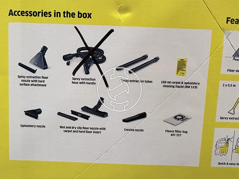 Karcher SE4 elektromos kárpittisztító (újracsomagolt)