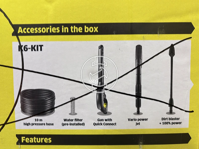 Karcher K6 SPECIAL elektromos magasnyomású mosó (újracsomagolt)